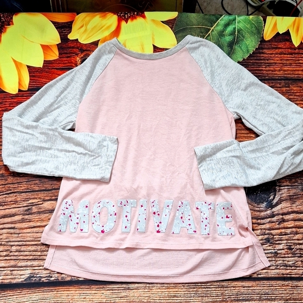 Athletic WORKS GIRLS 7/8 LONG SLEEVE TOP